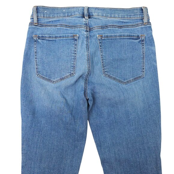 Loft Skinny Crop Mid Rise Jeans Womens Size 28/6 Medium Wash Denim - Picture 11 of 16